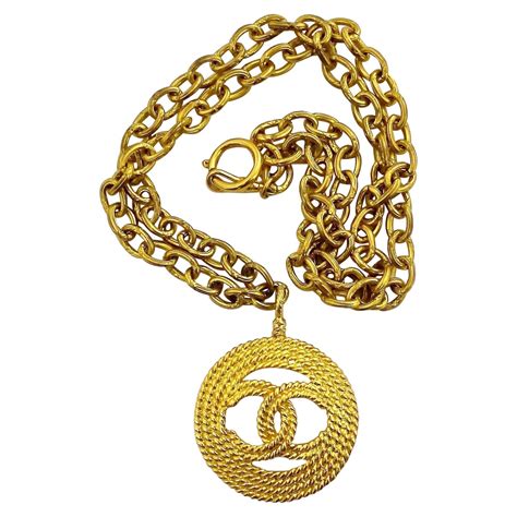 vintage chanel medallion necklace|vintage chanel necklace.